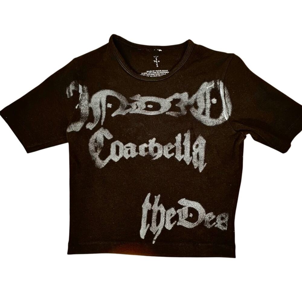 Travis Scott Cactus Jack Exclusive Coachella Merch Black Crop Top The Night Show